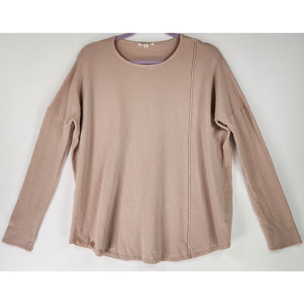 Tea N Rose Sweater Womens Small Pink Anthropologie Preppy Pullover Dolman Sleeve